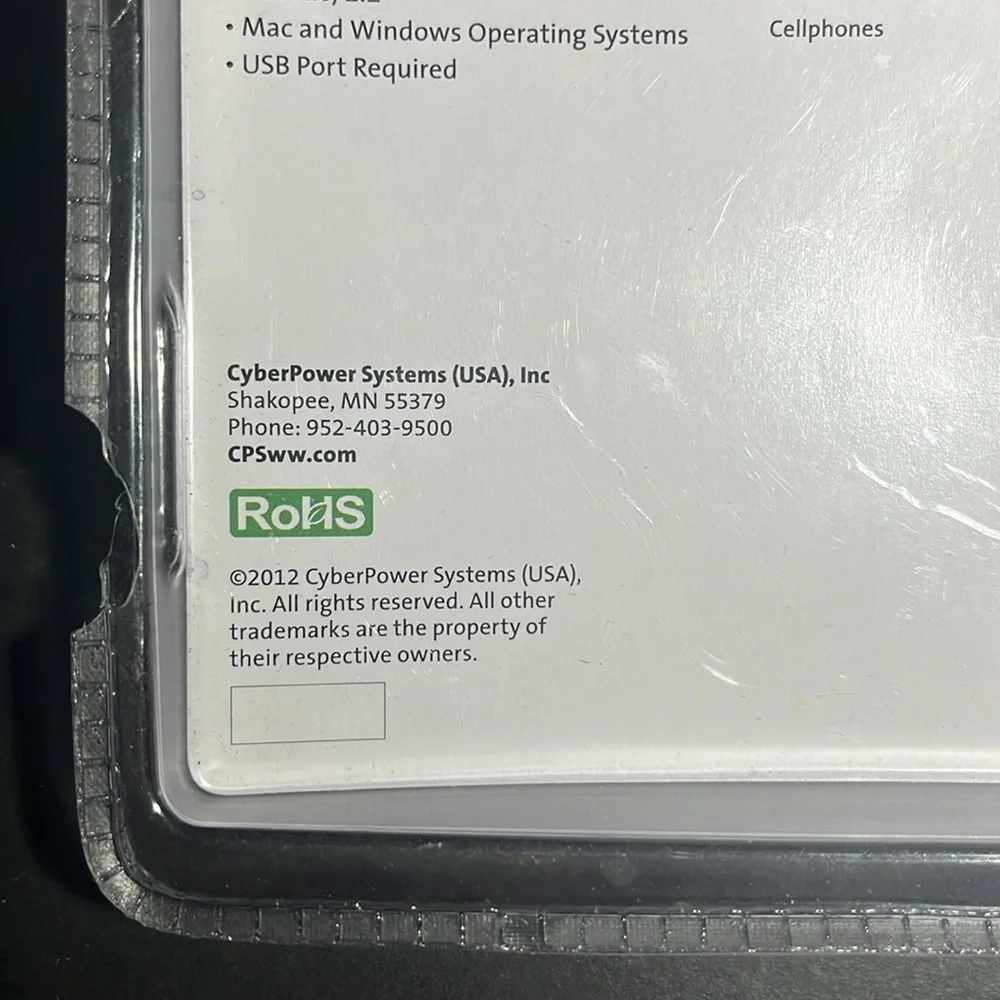 Cyber Power USB Adapter Kit New Sealed